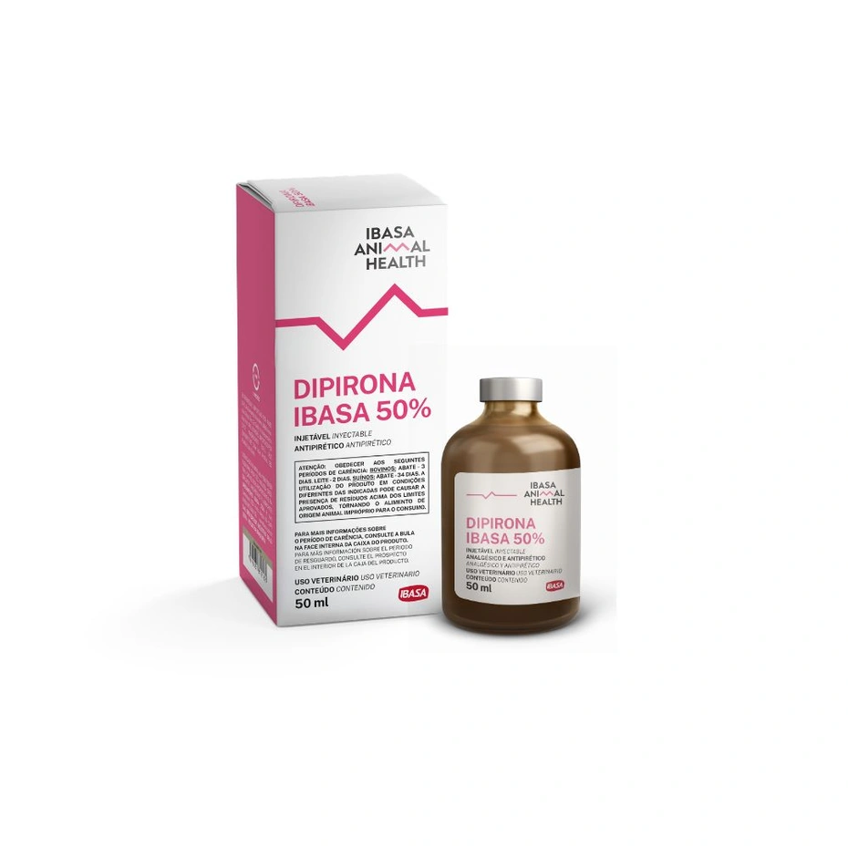 Dipirona 50% Ibasa 50ml - Antipirético Injetável - 1